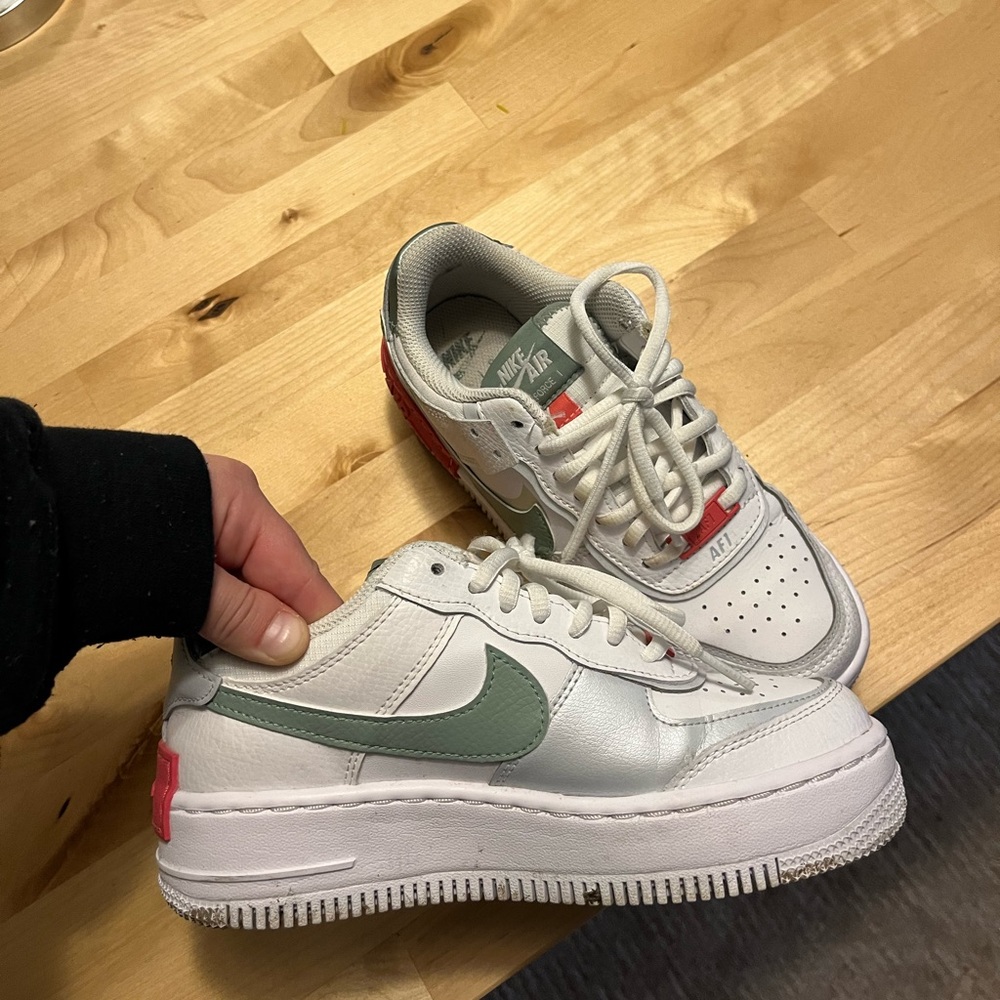 Nike Air Force 1 Shadow Seafoam Archeo Pink Jade Women's Size 5